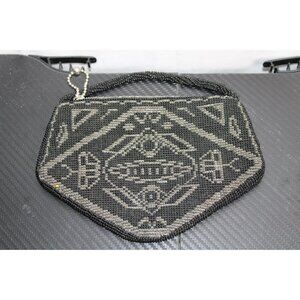 Vintage Beaded Purse With Eye Catching Patterns